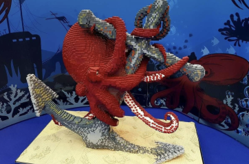 «BrickArt Ocean», la grande mostra dei mattoncini colorati arriva per la prima volta a Bari