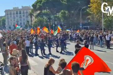Puglia e Basilicata in piazza per la Palestina: a Bari il corteo partito dal Molo San Nicola, presidi anche a Lecce, Brindisi, Potenza VIDEO