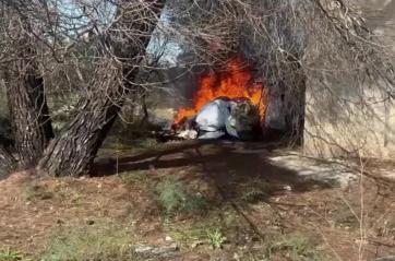 Binetto, incastrati dalle telecamere mentre bruciano rifiuti: due arresti VIDEO