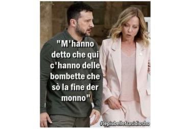 Il vertice pugliese visto dal satiro Osho: &laquo;Occhio alle bombette per Zelesnky&raquo;