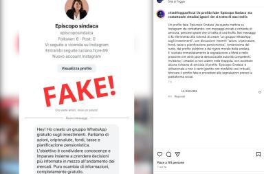 Foggia, profilo fake su Instagram a nome della sindaca Episcopo: scatta l’allerta e la denuncia Foggia, profilo fake su Instagram a nome della sindaca Episcopo: scatta l’allerta e la denuncia
