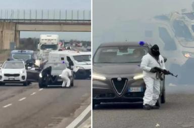 L'assalto al portavalori sulla Brindisi-Lecce fa il giro del mondo. E gli utenti stranieri: &laquo;Ma &egrave; l'ICE di Trump?&raquo;