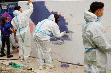 Al Giardino Morvillo nasce il murale della lotta greco-romana: arte e memoria in prima linea