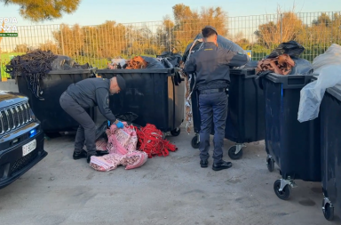 Barletta, abbandona rifiuti e impiega 11 lavoratori in nero: denunciato imprenditore 49enne VIDEO