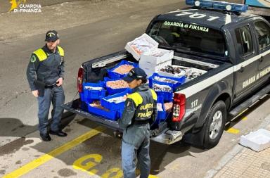 Gallipoli, la Guardia di Finanza sequestra 115 chili di pesce senza tracciabilit&agrave;: sanzioni da 18mila euro VIDEO