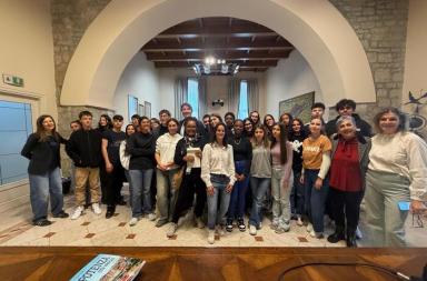 Potenza, gli studenti arrivati in Erasmus dal Guadalupe ricevuti dal sindaco Telesca