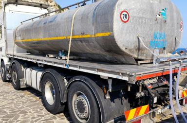 Guasto alla rete idrica per il maltempo, Aqp invia autobotte ad Alberona Guasto alla rete idrica per il maltempo, Aqp invia autobotte ad Alberona