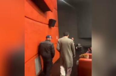 Checco Zalone e l'incursione in un cinema di Bari con Nunziante