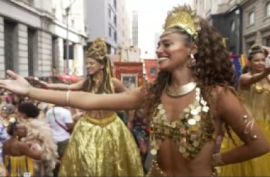 Rio de Janeiro, festa per il Carnevale Cordao do Boitata'