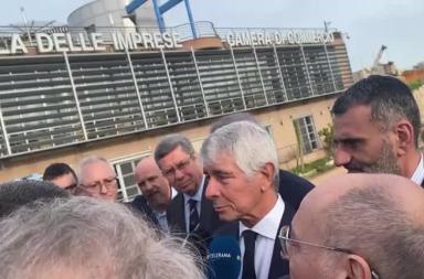 Giochi del Mediterraneo, il ministro Abodi a Taranto: «C'è stata una trasformazione significativa» Giochi del Mediterraneo, il ministro Abodi a Taranto: «C'è stata una trasformazione significativa»