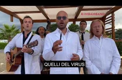 Infettivologi, virologi, epidemiologi: le star del momento nella nuova hit della Rimbamband