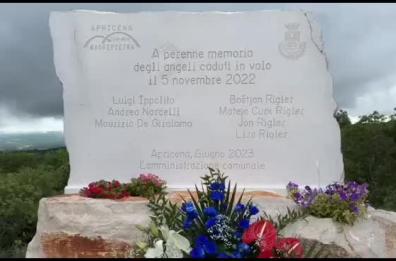 Apricena commemora le vittime della tragedia dell'elicottero caduto in arrivo dalle Tremiti