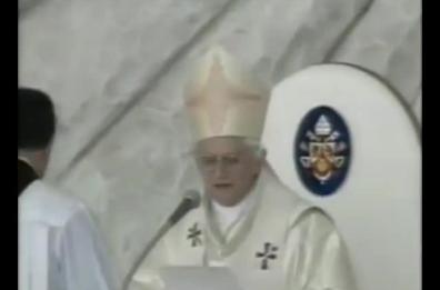 Il saluto di Papa Benedetto XVI per il Congresso eucaristico a Bari
