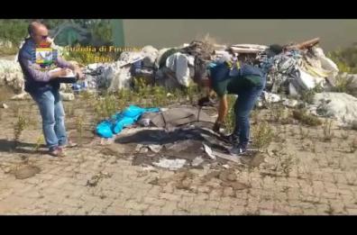 Sei discariche abusive tra Adelfia e Sannicandro: GdF sequestra 2100 tonnellate di rifiuti