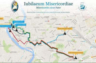 Le chiese e gli itinerari
per i pellegrini a Roma
Ecco come orientarsi