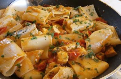 Paccheri di Gragnano
e tocchetti di pesce spada
