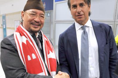L'arrivo a Bari dell'imprenditore malese Noordin