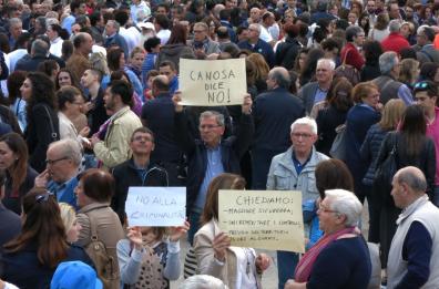 L'urlo di Canosa
contro il racket 