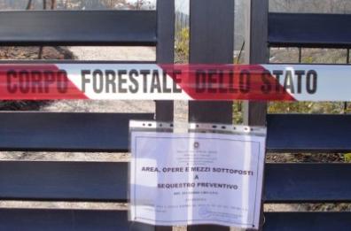 Fiume di letame nei terreni
sequestrati bovini e azienda
