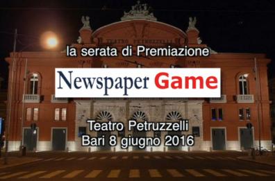 Newspapergame, la festa di premiazione 2016