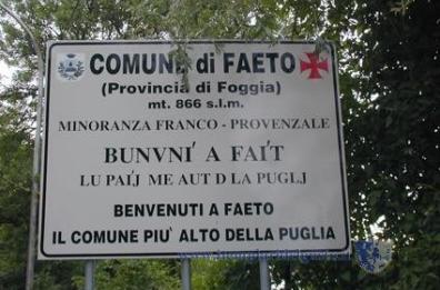 Faeto,  corsi di francoprovenzale
per studenti italiani ed esteri