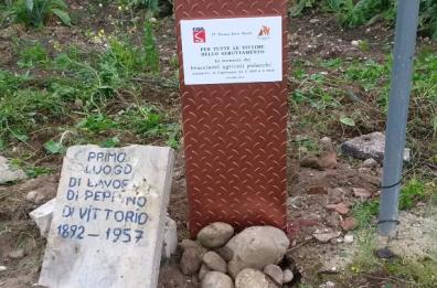 Cerignola, trovata in terreno
la stele di Peppino Di Vittorio