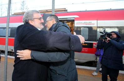Il nuovo Frecciarossa
«unisce» Emiliano e Pittella 