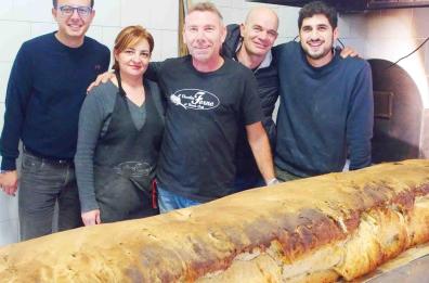Una «puccia» da record
donata ai più poveri