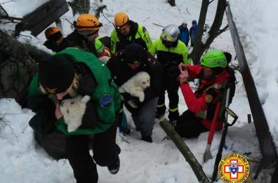 Hotel, le vittime salgono a 8
 Salvi i 3 cuccioli di cane
 Rigopiano costruito sui detriti