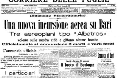 Raid aerei, morti e paura in Puglia
Pagina del 1915