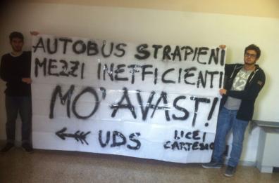 Scuole a pezzi, trasporti ko
Studenti baresi: Mo avast