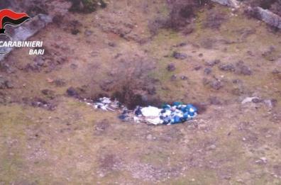 Noci, rifiuti speciali in terreno
vicino a bosco: un denunciato