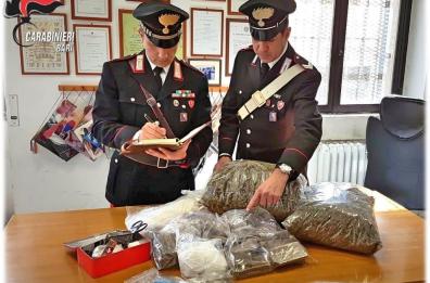 Barletta, oltre 7 chili di droga
nel divano: in cella un 39enne