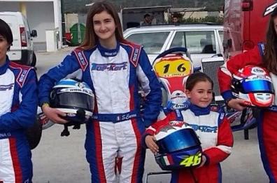 Le quattro moschettiere  della Puglia 
 in pista con i kart a caccia di successi