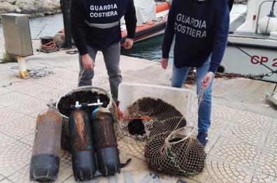 Barletta, pesca di frodo sequestrati 1600 esemplari tra ricci e datteri: un denunciato