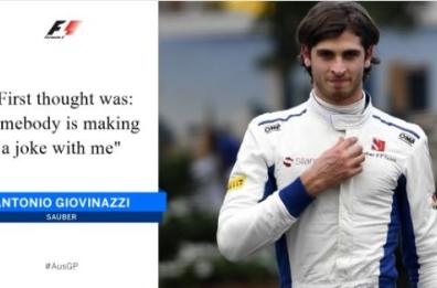 Giovinazzi
 un punto 
 per volare