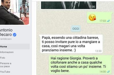 Ft - L'invito della figlia: stiamo insieme