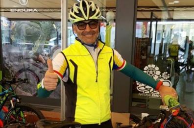 Da Taranto a Capo Nord
la sfida del poliziotto ciclista