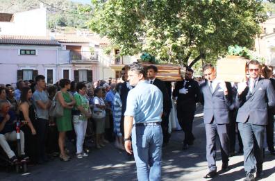 I funerali a San Marco in Lamis dei due fratelli uccisi