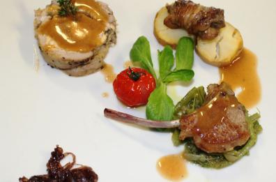 Variazione di agnello
con lampascioni e bietola