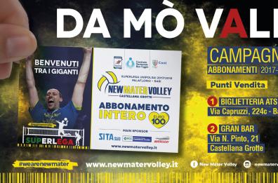 New Mater Volley  Castellana
 via alla campagna abbonamenti
