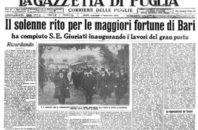 1925, Bari portò il futuro in porto