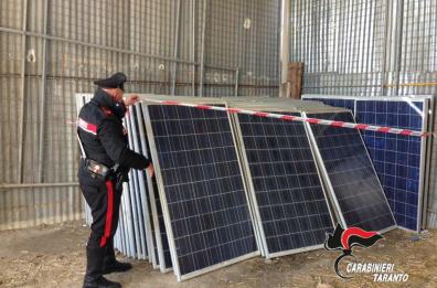 Quei 126 pannelli fotovoltaici
sono rubati, ma non si sa a chi