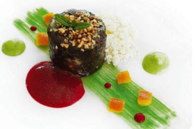 Tortino all’olio evo Ogliarola con cioccolato fondente e bianco