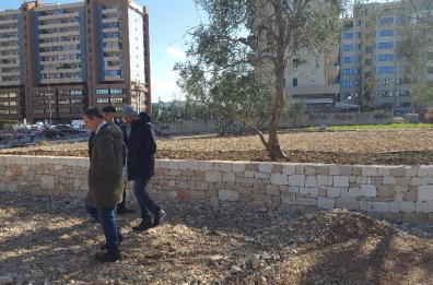Bari, il parco di via Tridente
ha già i viali e i muretti