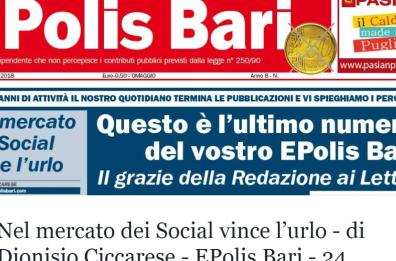 Chiude Epolis: «Nel mercato
dei social vince l'urlo»
