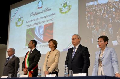 1° Maggio, in Puglia 57 Maestri del Lavoro