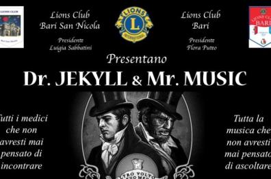 «Dr. Jekyll & Mr. Music», concerto di beneficenza a Bari