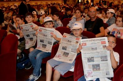 Newspapergame, a Bari la premiazione dei mini giornalisti della Gazzetta