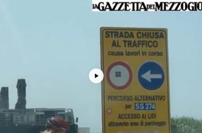 Gallipoli, litoranea ancora chiusa. Il sindaco: «Colpa della pioggia»
